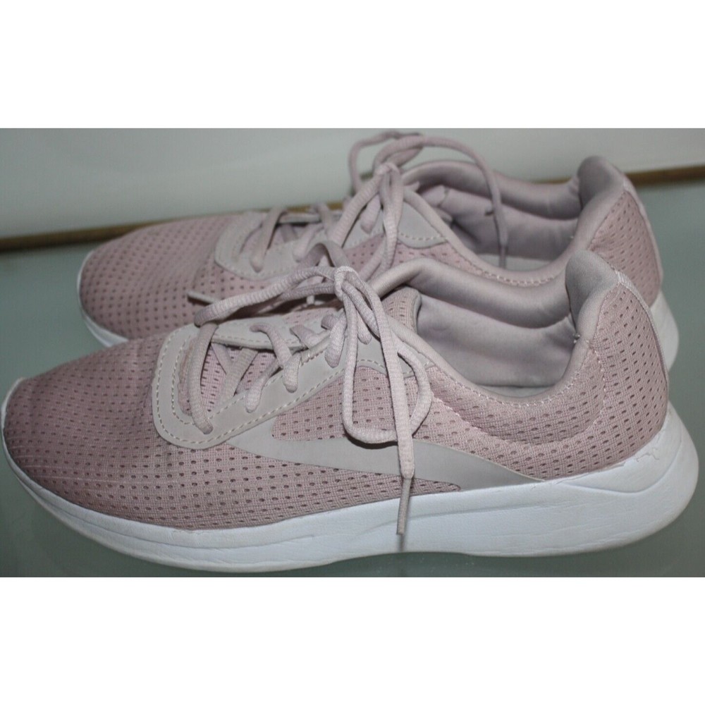 Womens Pink Sneakers Athletic Shoes Size 9 1/2 Memory Foam Comfy GUC